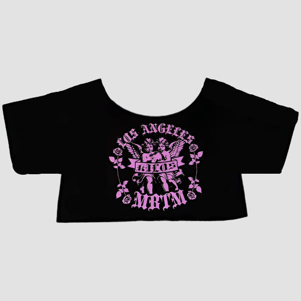 "Sacred Roses" Off Shoulder Cropped Tee (Women)