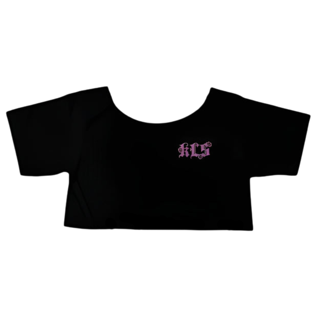 "Sacred Roses" Off Shoulder Cropped Tee (Women)